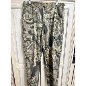 Hunting Camo Pants VTG Liberty Men's Med 32-34 Adjustable Drawstring Legs